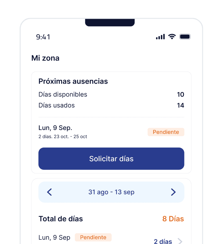 Gestión clara de vacaciones, ausencias y permisos con Flesip