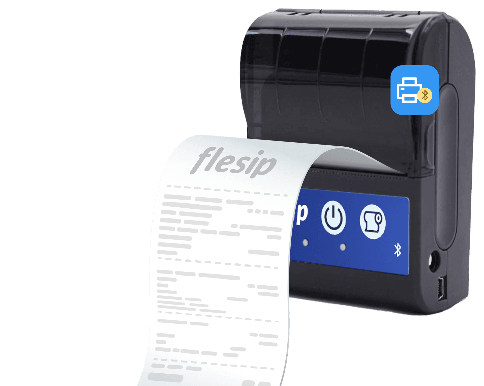 Impresora digital Flesip Print con una factura