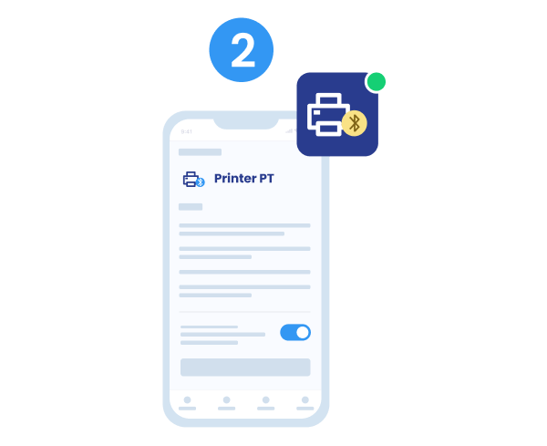 Segundo paso para conectar la impresora Flesip Print