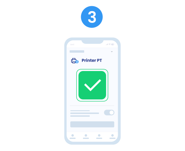 Tercer paso para conectar la impresora Flesip Print